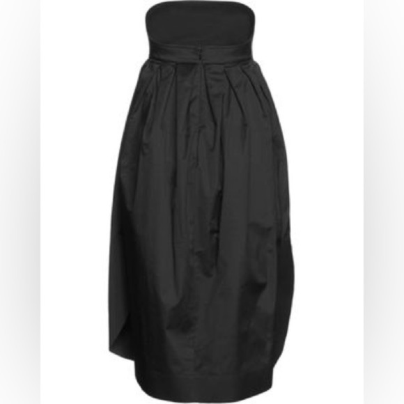 Cedric Charlier black midi strapless S/S’20 runway dress - size 40 (US 4) NWT - Picture 4 of 4